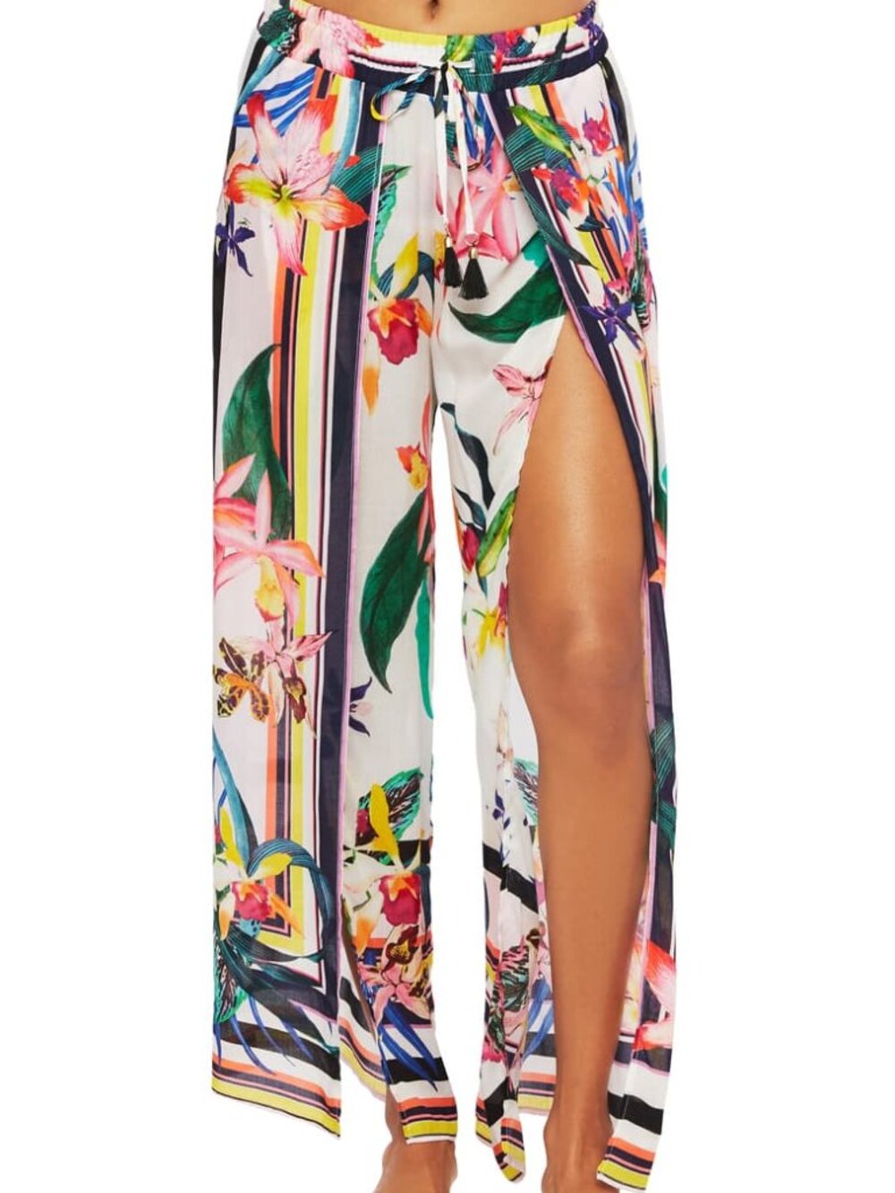 Trina Turk Treasure Cove Tropical Cover-Up Pants